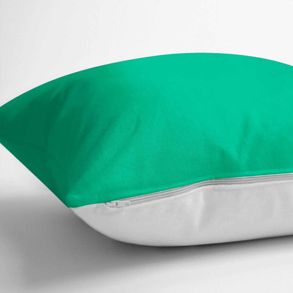 RealHomes Düz Açık Yeşil Renkli Dijital Baskılı Yastık Kırlent Kılıfı Realhomes