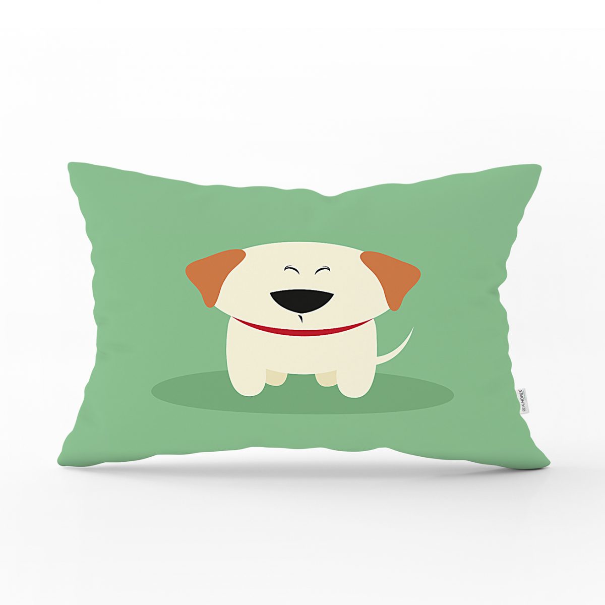 Realhomes Köpek Desenli Dijital Baskılı Modern Dikdörtgen Kırlent Kılıfı Realhomes