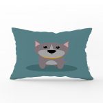 Realhomes Köpek Desenli Dijital Baskılı Modern Dikdörtgen Kırlent Kılıfı Realhomes