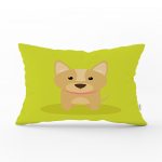 Realhomes Köpek Desenli Dijital Baskılı Modern Dikdörtgen Kırlent Kılıfı Realhomes