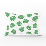 - Dik-4953-Realhomes-Beyaz-Zeminde-Yapraklar-Dijital-Baskılı-Modern-Dikdörtgen-Yastık-Kılıfı - Realhomes Realhomes Beyaz Zeminde Yapraklar Dijital Baskılı Modern Dikdörtgen Yastık Kılıfı Realhomes