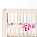 Beyaz Zeminde Denizkızı Desenli Dijital Baskılı Çocuk Odası Yatak Örtüsü Realhomes