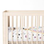 Beyaz Zeminde Unicorn At ve Yıldızlar Çocuk Odası Yatak Örtüsü Realhomes