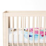 Beyaz Zeminde Denizkızı Tasarımlı Dijital Baskılı Çocuk Odası Yatak Örtüsü Realhomes