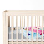 - Rh-Yatak-4331g-1 - Realhomes  Gri Zeminde Denizkızı Tasarımlı Dijital Baskılı Çocuk Odası Yatak Örtüsü Realhomes