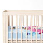 - Rh-Yatak-4331m-1 - Realhomes  Mavi Zeminde Denizkızı Tasarımlı Dijital Baskılı Çocuk Odası Yatak Örtüsü Realhomes