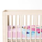 - Rh-Yatak-4331p-1 - Realhomes  Pembe Zeminde Denizkızı Tasarımlı Dijital Baskılı Çocuk Odası Yatak Örtüsü Realhomes