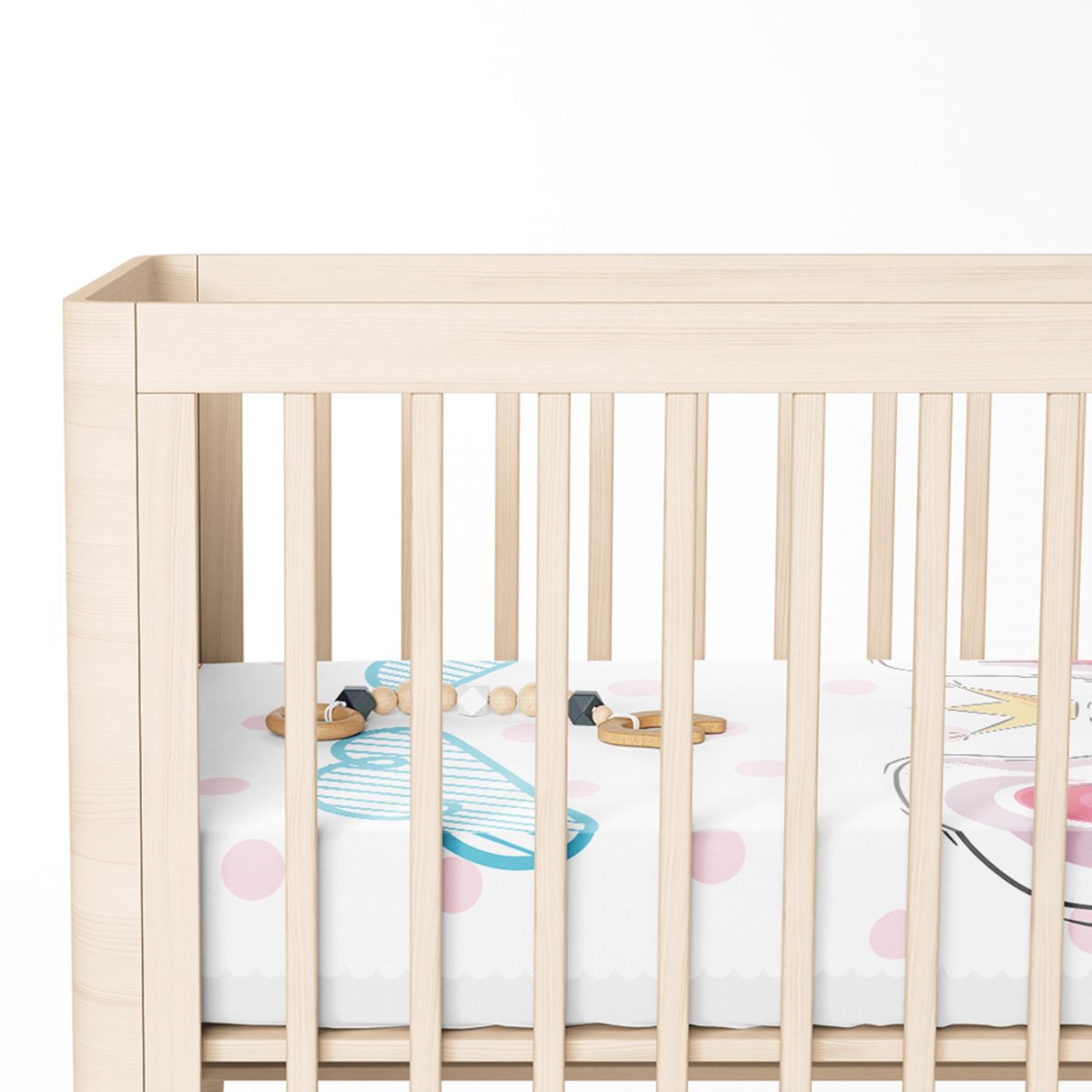 Pembe Sevimli Fil Tasarımlı Çocuk Odası Yatak Örtüsü Realhomes