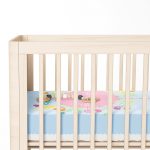 Mavi Zeminde Baby Shower Tasarımlı Çocuk Odası Yatak Örtüsü Realhomes