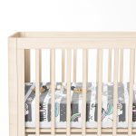 Gri Beyaz Çizgili Unicorn Atlar Çocuk Odası Yatak Örtüsü Realhomes