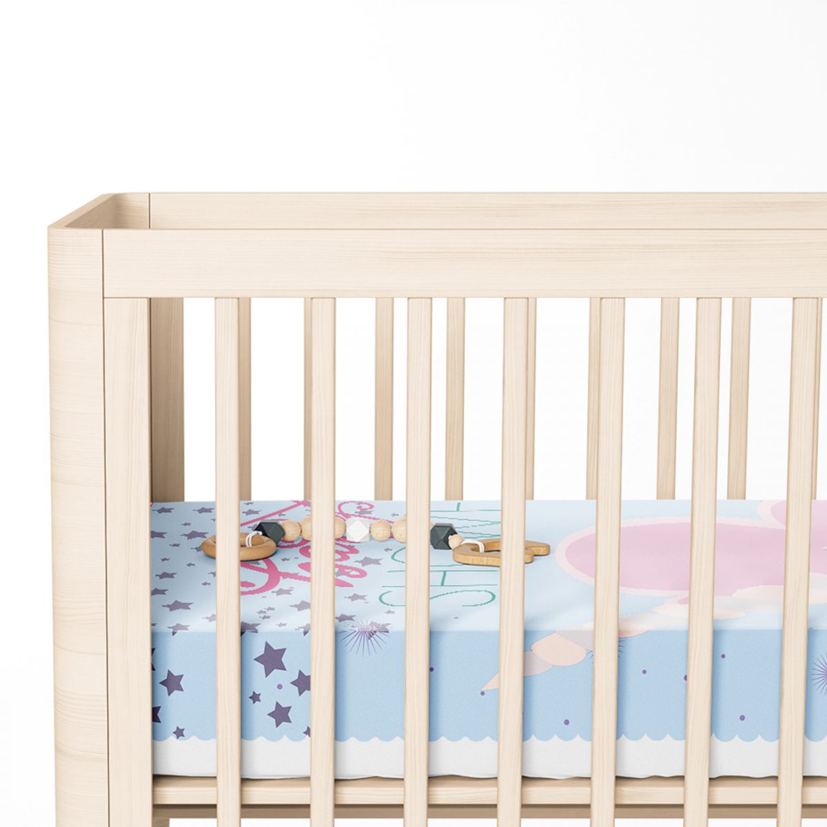 Baby Shower Unicorn At Tasarımlı  Çocuk Odası Yatak Örtüsü Realhomes