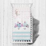 Beyaz Zeminde Baby Shower Özel Tasarım Çocuk Odası Yatak Örtüsü Realhomes