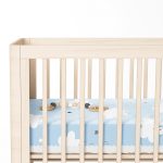 Mavi Zeminde Bulutlar Özel Tasarımlı Çocuk Odası Yatak Örtüsü Realhomes