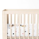 - Rh-Yatak-4367-1 - Realhomes  Beyaz Zeminde Renkli Kalpler Çocuk Odası Yatak Örtüsü Realhomes