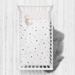 - Rh-Yatak-4367 - Realhomes  Beyaz Zeminde Renkli Kalpler Çocuk Odası Yatak Örtüsü Realhomes