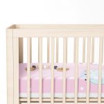 - Rh-Yatak-4369-1 - Realhomes  Pembe Zeminde Unicorn Tasarımlı Çocuk Odası Yatak Örtüsü Realhomes