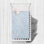 Mavi Zeminde Rengarenk Kalpler Çocuk Odası Yatak Örtüsü Realhomes