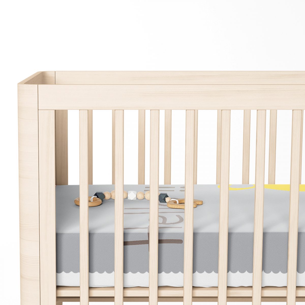 Sarı Ayıcık Hello Motifli Çocuk Odası Yatak Örtüsü Realhomes