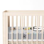 Gri Zeminli Uçan Sevimli Penguen Tasarımlı Bebek Odası Yatak Örtüsü Realhomes