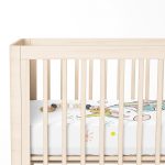 - Rh-Yatak-4420-1 - Realhomes  Beyaz Zeminde Unicorn Motifli Bebek Odası Yatak Örtüsü Realhomes