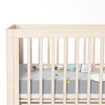 Gri Zeminde Sevimli Tilki Desenli Bebek Odası Yatak Örtüsü Realhomes