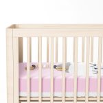 Pembe Zeminde Ayıcık Tasarımlı Bebek Odası Yatak Örtüsü Realhomes