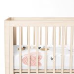 - Rh-Yatak-4502-1 - Realhomes  Beyaz Zeminde Ay ve Bulut Desenli Bebek Odası Yatak Örtüsü Realhomes