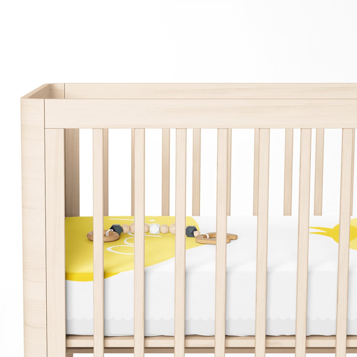 Sarı Kuş Motifli Dijital Baskılı Çocuk Odası Yatak Örtüsü Realhomes