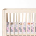 - Rh-Yatak-4593-1 - Realhomes  Pembe Gri Zigzaglı I Love Animal Desenli  Çocuk Odası Yatak Örtüsü Realhomes