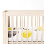 - Rh-Yatak-4594-1 - Realhomes  Beyaz Zeminde Uçan Balonlar ve Fil Desenli Çocuk Odası Yatak Örtüsü Realhomes