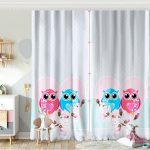 Pop Art Resimli Dijital Baskılı Bebek Odası Fon Perde Realhomes