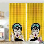 Modern Baykuş Resimli Dijital Baskılı Bebek Odası Fon Perde Realhomes