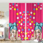 Modern Kirpik Dijital Baskılı Bebek Odası Fon Perde Realhomes