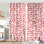 Renkli Yılbaşı Motifleri Bebek Odası Fon Perde Realhomes