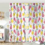 Gri Krem Ekose Desenli Dijital Baskılı Bebek Odası Fon Perde Realhomes