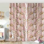 Zİgzag Desenli Dijital Baskılı Bebek Odası Fon Perde Realhomes