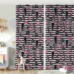 Özel Tasarım Smile Take Up Desenli Bebek Odası Fon Perde Realhomes