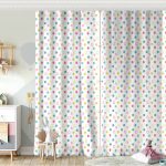 Özel Tasarım Smile Take Up Desenli Bebek Odası Fon Perde Realhomes