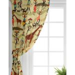 RealHomes Etnik Afrikan Desenli Özel Tasarım Bebek Odası Fon Perde Realhomes