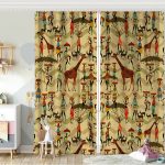 Renkli Zigzag Tasarımlı 3D Dijital Baskılı Bebek Odası Fon Perde Realhomes