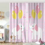 Uçan Balon Desenli Dijital Baskılı Çocuk Odası Fon Perde Realhomes