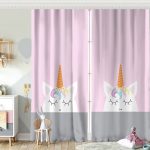 Beyaz Zeminde Sevimli Kedicik Özel Tasarım Çocuk Odası Fon Perde Realhomes