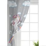 - Rh-CPerde-4319g-Gri-Zeminde-Unicorn-At-Desenli-Cocuk-Odasi-Fon-Perde-1 - Realhomes  Gri Zeminde Unicorn At Desenli Çocuk Odası Fon Perde Realhomes