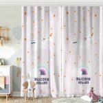 Unicorn Özel Tasarımlı At Motifli  Çocuk Odası Fon Perde Realhomes