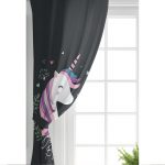 - Rh-CPerde-4332-Siyah-Zeminli-Magic-Unicorn-Tasarimli-Cocuk-Odasi-Fon-Perde-1 - Realhomes  Siyah Zeminli Magic Unicorn Tasarımlı Çocuk Odası Fon Perde Realhomes