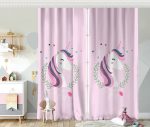- Rh-CPerde-4332p-Pembe-Zeminli-Magic-Unicorn-Tasarimli-Cocuk-Odasi-Fon-Perde - Realhomes  Pembe Zeminli Magic Unicorn Tasarımlı Çocuk Odası Fon Perde Realhomes