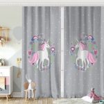 Pembe Sevimli Fil Tasarımlı Çocuk Odası Fon Perde Realhomes