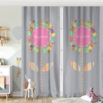 Sevimli Fil Baby Shower Tasarımlı Çocuk Odası Fon Perde Realhomes