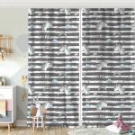 Uçan Balonlar ve Sevimli Panda Desenli Çocuk Odası Fon Perde Realhomes