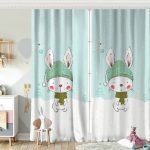 Christmas Ayıcık Desenli Özel Tasarım Çocuk Odası Fon Perde Realhomes